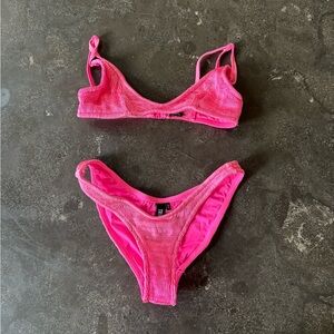 Triangl Swimwear Neon Pink Bikini Set